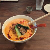 Spicy sesame ramen at Vegan Ramen YADOKARI in Fukuoka