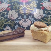 Trillionaire Tart and Biscoff Slice at The Bakehouse - Tŷ Becws in Caernarfon