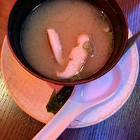 miso soup!  at Blue Sushi Sake Grill in Chicago