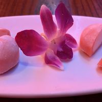 lychee mochi!  at Blue Sushi Sake Grill in Chicago