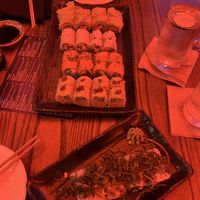 Thai Hippie, Veggie Maki, Vegan Philadelphia, Crunchy Cabbage, Eden Roll  at Blue Sushi Sake Grill in Chicago