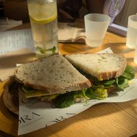 Veggie cado sandwhich at ORA Wellness Cafe in Norwich