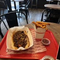 Philly cheesesteak  at Rhythm 'n Wraps in Boston