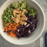 Vegan Buddha Satay Bowl - no dressing !  at freshii - 154 University  in Toronto