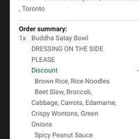 App order  at freshii - 154 University  in Toronto