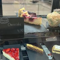 Raspberry/blueberry cheesecake   at Take A Break in Stuttgart