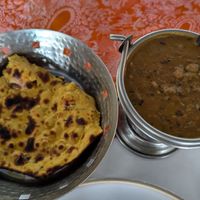 roti and dal at Garnish Indian Restaurant in Windhoek