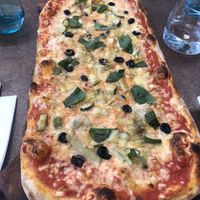 Ordered the Sicilian pizza with vegan cheese   at Nostrana in Glasgow