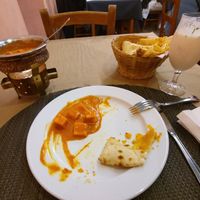 Paneer with Special nan and Masala Lassi at Saffrron in Sao Miguel