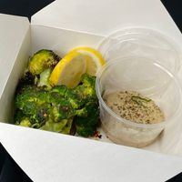 roasted broccoli (takeout) at Von's 1000 Spirits in Seattle