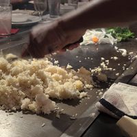 Tam cooking our meal at Kobé Japanese Steakhouse - Kirkman in Orlando