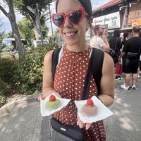 Matcha and Chocolate Mochia  at Mochimochi - もちもち in Kyoto