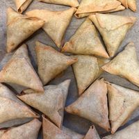 Samosas at All Aboard in Clitheroe