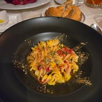 Fusilli with gold at Bistrot De Venise in Venice