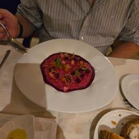 Pink risotto at Bistrot De Venise in Venice
