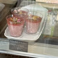 vegan raspberry tapioca pudding  at Královské Dobroty in Chrudim