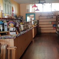 Inside, warm and cosy at Sunstream Whole foods in Portland