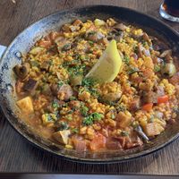 Vegan paella   at Tapaz Restaurant & Bar in Bolton