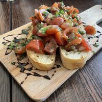 Vegan bruschetta   at Tapaz Restaurant & Bar in Bolton