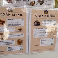 An entire vegan menu now put up!  at The Meeting Place in Katherine
