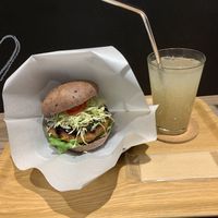 Miso katsu and ginger ale at LOVE Pacific Cafe in Nagoya