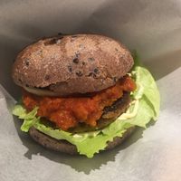 Love hamburger  at LOVE Pacific Cafe in Nagoya