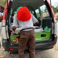 Papa earl doing this thing at his van at Papa Earl - Mobile Food Vendor in Mount Standfast