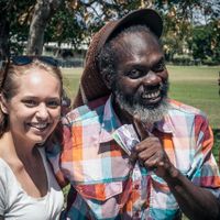 me & papa earl - miss him!  at Papa Earl - Mobile Food Vendor in Mount Standfast