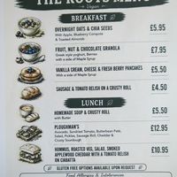 The vegan menu at Foyers Stores, Post Office & Cafe in Inverness