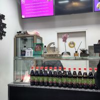 Counter and menu at Hanım & Ağa Çiğköfte in Nuremberg