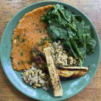 Baiao de dois vegan  at Gaia Art and Cafe in Rio De Janeiro