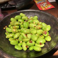 Edamame beams side   at The Three Tuns in Lichfield