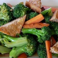 Broccoli stir fry at Amita Garden in Ukiah