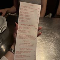 Menu!  at Mæxico City in Copenhagen