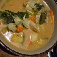 Curry soup at Arjuna Vegetarian Restaurant   in Yogyakarta