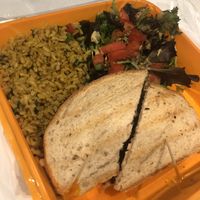 Chickpea Burger at The New Vegan in Delray Beach