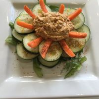 Hummus appetizer at The New Vegan in Delray Beach