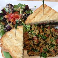 Frankenstein burger! at The New Vegan in Delray Beach