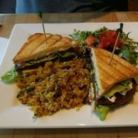 Portobello burger  at The New Vegan in Delray Beach