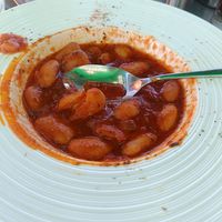 Fully vegan bean soup at Theo's Brückenhäusle in Margetshoechheim