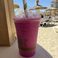 Pink passion smoothie   at PLANT SHACK    in Mallorca