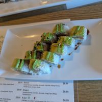 Tempura veggie long roll at Hinoki Sushi  in Reno