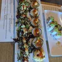 Green giant and vegetarian godzilla rolls at Hinoki Sushi  in Reno