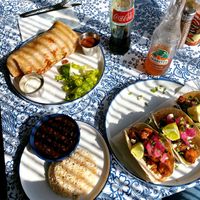 Chili Lime Tofu Tacos.  at Bub's Burritos in Southwest Harbor
