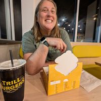 Happy Vegan at Trill Burgers  in Spring