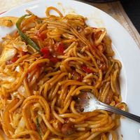 Vegetable chow mein  at Kantipur in Busan