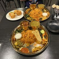 Vegetable biryani thali   at Kantipur in Busan