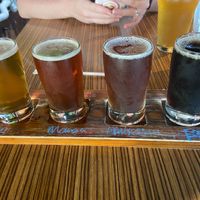 Beer flight at Bombay Cuisine in Grand Rapids