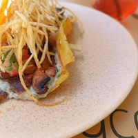 Mushroom Gyro Wrap 🌯 with Rhodian pita (brunch) at The Açaí Restaurant in Rhodes