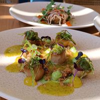 King Oyster "Scallops" at The Açaí Restaurant in Rhodes